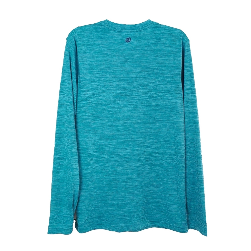 SB TECH COOLPLAY MENS S RUNNING LONG SLV BLUE TOP - Picture 2 of 4